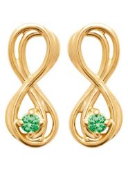 L'Atélier Précieux Pozłacane kolczyki-wkrętki z cyrkoniami rozmiar: onesize. Żółte kolczyki damskie L'Atélier Précieux, z cyrkonią, pozłacane. Za 126.99 zł.