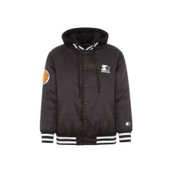Kurtka unisex CZARNA. Czarne kurtki damskie Starter, bez wzorów, z nylonu, bez kaptura. Za 628.15 zł.