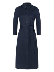 More & More Sukienka w kolorze granatowym rozmiar: 44. Niebieskie sukienki damskie MORE & MORE, bez wzorów, z tkaniny, bez kołnierzyka, bez ramiączek, maxi. Za 126.99 zł.