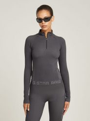 G-Star Koszulka funkcyjna w kolorze szarym rozmiar: XL. Szare topy sportowe damskie G-Star, s, bez wzorów, z materiału, bez ramiączek. Za 140.95 zł.