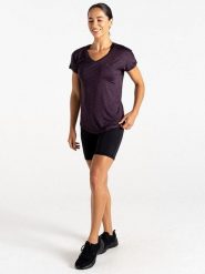 Dare 2b Koszulka sportowa "Vigilant Tee" w kolorze fioletowym rozmiar: 52. Różowe bluzki sportowe damskie Dare 2b, z materiału, bez kołnierzyka, bez ramiączek. Za 41.39 zł.