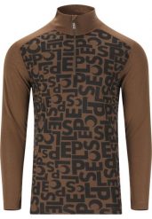 Sweter zapinany na zamek Slope Rei AOP Printed. Brązowe kardigany męskie SLOPE, l, bez wzorów, z materiału, bez kołnierzyka. Za 146.00 zł.