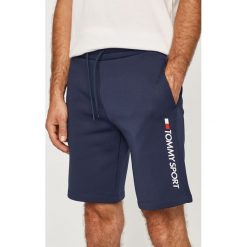 Tommy Sport - Szorty. Niebieskie szorty męskie Tommy Sport, l, z elastanu. Za 229.90 zł.