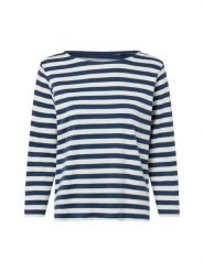 Marie Lund Koszula damska Kobiety Bawełna niebieski|biały w paski, M. Białe koszule damskie Marie Lund, m, bez wzorów, z bawełny, klasyczne, bez kołnierzyka, bez ramiączek. Za 149.95 zł.