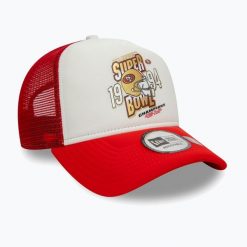 Czapka z daszkiem New Era Superbowl Trucker San Francisco 49ERS. Czerwone czapki męskie New Era, na zimę, bez wzorów. Za 129.99 zł.