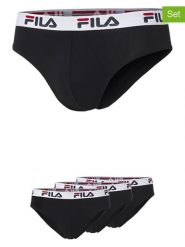 Fila Slipy (3 pary) w kolorze czarnym rozmiar: XXL. Czarne slipki męskie Fila, bez wzorów. Za 65.99 zł.