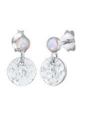 Elli PREMIUM Damskie Kolczyki płatki Vintage z kamieniem księżycowym z rodowanego srebra próby 925 Sterling Silver 1 ct. Szare kolczyki damskie Elli PREMIUM, z kamieniem księżycowym, srebrne. Za 293.99 zł.