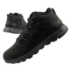 Buty trekkingowe męskie Timberland Sprint Trekker Mid ocieplane. Czarne buty trekkingowe męskie Timberland, bez zapięcia, do biegania. Za 499.00 zł.