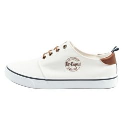 Buty Lee Cooper LCW-25-02-3240M trampki męskie białe. Białe trampki i tenisówki męskie bez wzorów, z gumy, bez zapięcia. Za 205.72 zł.