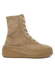 Vic Matié Botki 1H4104D F04H010306 Brązowy. Brązowe botki damskie Vic Matié, ze skóry, bez obcasa, na koturnie, bez zapięcia. Za 1,379.00 zł.
