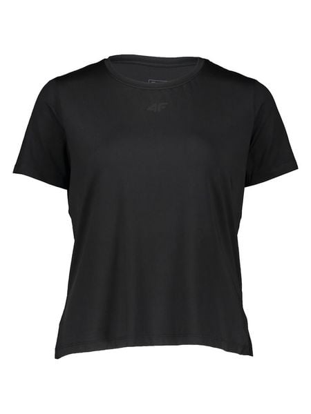 4F Koszulka w kolorze czarnym rozmiar: XS. Czarne bluzki damskie 4f, xs, bez wzorów, bez kołnierzyka. Za 43.57 zł.