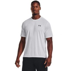 Koszulka Under Armour Tech vent. Białe t-shirty sportowe męskie Under Armour, bez ramiączek, do biegania. Za 256.99 zł.