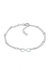 Elli Damski symbol nieskończoności Basic wykonany ze srebra próby 925 Sterling SIlver Bransoletki 1 ct. Szare bransoletki damskie Elli, srebrne. Za 256.99 zł.