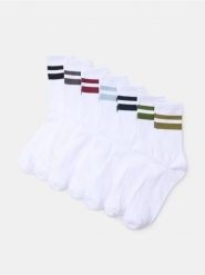 Bawełniane skarpetki 7 pack - wielobarwny. Skarpetki męskie Sinsay, bez wzorów, z bawełny. Za 22.99 zł.