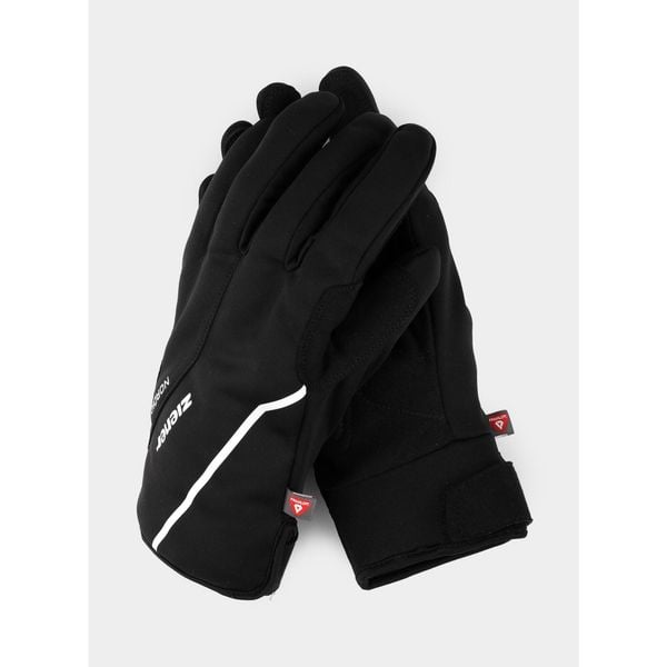 Rękawiczki softshellowe Ziener Ultimo PR. Czarne rękawiczki męskie Ziener, na zimę, bez wzorów. Za 130.99 zł.