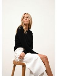 Just Cashmere Kaszmirowy sweter "Vivian" w kolorze czarnym rozmiar: L. Czarne swetry klasyczne damskie Just Cashmere, l, z kaszmiru, bez kołnierzyka. Za 290.12 zł.