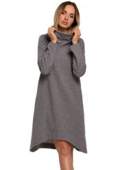 Made of emotion Sukienka w kolorze szarym rozmiar: S. Szare sukienki damskie Made Of Emotion, na co dzień, s, bez wzorów, z asymetrycznym kołnierzem, bez ramiączek, mini, asymetryczne. Za 130.50 zł.