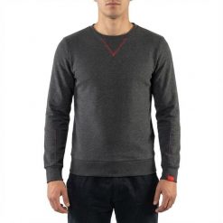 Bluza z bawełny damska NEBI ciemnoszara. Brązowe bluzy bez kaptura damskie Legea, z bawełny. Za 86.00 zł.