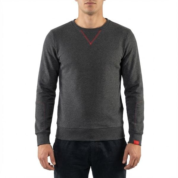 Bluza z bawełny damska NEBI ciemnoszara. Brązowe bluzy bez kaptura damskie Legea, bez wzorów, z bawełny, bez ramiączek, długie, bez kaptura. Za 86.00 zł.