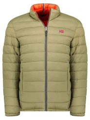 Geographical Norway Kurtka dwustronna "California" w kolorze zielonym rozmiar: XL. Zielone kurtki męskie Geographical Norway, xl, bez wzorów, bez kaptura. Za 209.33 zł.