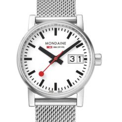 Zegarek damski Mondaine MSE.30210.SM, Quartz, 30mm, 3ATM. Szare zegarki damskie MONDAINE, ze stali. Za 1,361.10 zł.