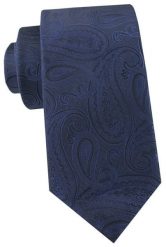 Krawat Męski - Angelo di Monti - Ciemnoniebieski, Faktura Paisley. Niebieskie krawaty i muchy męskie Angelo di Monti, bez wzorów, z tkaniny, eleganckie. Za 45.00 zł.