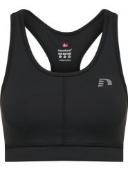 Stanik do biegania Newline core athletic. Czarne biustonosze Newline, bez wzorów, z dżerseju. Za 252.50 zł.