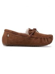 EMU Australia Kapcie Amity W10555 Brązowy. Brązowe kapcie damskie Emu Australia, ze skóry. Za 449.99 zł.