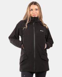 Damski outdoorowy płaszcz Kilpi AYRA-W. Czarne płaszcze damskie Kilpi, m, bez wzorów, z materiału. Za 731.89 zł.