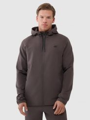 BLUZA MĘSKA 4F TRENINGOWA SZYBKOSCHNĄCA ROZPINANA TFSWM458 KOLOR BRĄZOWY. Brązowe bluzy sportowe męskie 4f, bez wzorów, z bawełny, sportowe, bez kołnierzyka, bez ramiączek. Za 199.27 zł.