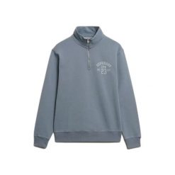 Bluza z zamkiem 1/2 Superdry Athletic Essentials. Niebieskie bluzy bez kaptura męskie Superdry., m. Za 349.55 zł.