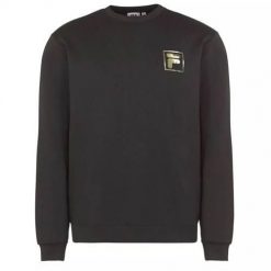 Bluza sportowa męska Fila Broundry Crew Sweat. Żółte bluzy bez kaptura męskie Fila, bez wzorów, z bawełny, klasyczne, bez kołnierzyka, bez ramiączek. Za 119.00 zł.