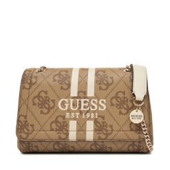 Torebka Guess. Brązowe torebki klasyczne damskie Guess, z aplikacjami, bez dodatków. Za 359.99 zł.