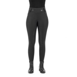 Damskie legginsy jeździeckie z pełną przyczepnością HV Polo Favourite Midwaist. Brązowe legginsy damskie HV POLO, bez wzorów, z elastanu. Za 343.50 zł.