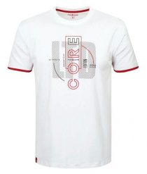 Koszulka Męska (T-Shirt) - PAKO JEANS - Biała z Lamówką na Rękawach. Białe t-shirty męskie Pako Jeans, l, bez wzorów, z bawełny, bez kołnierzyka. Za 69.00 zł.