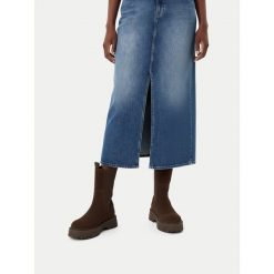 Sztyblety G-Star. Brązowe botki damskie G-Star, retro, bez obcasa, na płaskiej podeszwie, bez zapięcia. Za 479.99 zł.