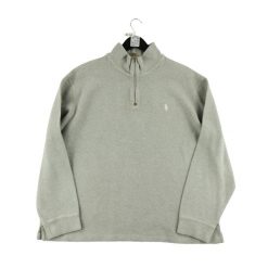 Second life - Męski sweter z kominem i ćwiekami - Jak nowy. Szare swetry męskie Ralph Lauren, m, bez wzorów, bez kołnierzyka. Za 253.76 zł.