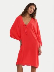 Triumph Sukienka plażowa Beach MyWear 10226474 Pomarańczowy Relaxed Fit. Brązowe sukienki damskie Triumph, na plażę, bez wzorów, z wiskozy, bez kołnierzyka, bez ramiączek. Za 179.99 zł.