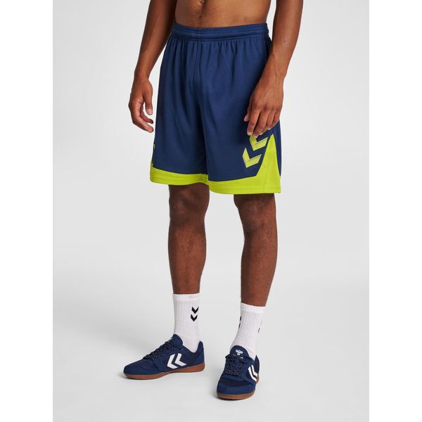 Szorty Hummel hmlLEAD. Niebieskie szorty męskie HUMMEL, na lato, bez wzorów, sportowe. Za 119.50 zł.