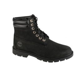 Trapery męskie, 6 IN Basic Boot. Czarne buty zimowe męskie Timberland, bez zapięcia. Za 729.99 zł.