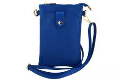Listonoszka skórzana BARBERINI'S chabrowa 963-30. Niebieskie shopper bag damskie Barberinis, bez wzorów, ze skóry, bez dodatków. Za 149.99 zł.