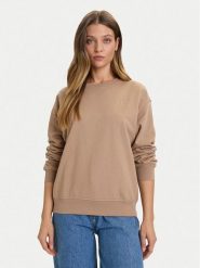 Calvin Klein Jeans Bluza Archive LV047B236G Brązowy Relaxed Fit. Brązowe bluzy bez kaptura damskie Calvin Klein Jeans, l, z bawełny. Za 319.99 zł.