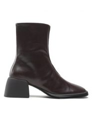 Vagabond Shoemakers Botki Ansie 5445-001-35 Brązowy. Brązowe botki damskie Vagabond Shoemakers, ze skóry, bez obcasa, na słupku, bez zapięcia. Za 769.99 zł.