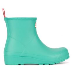 Kalosze Hunter. Zielone kalosze damskie Hunter, bez wzorów. Za 349.99 zł.