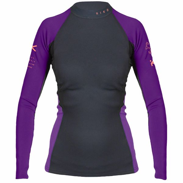 Koszulka damska SYMBIO NEW z długim rękawem z neoprenu 1,5 mm. Fioletowe t-shirty damskie Hiko, xl, bez wzorów, z lycry, bez kołnierzyka. Za 391.68 zł.