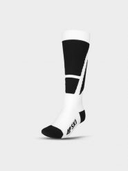 4F Skarpety narciarskie Thermolite męskie - białe 39-42. Białe skarpetki męskie 4f, bez wzorów, z elastanu. W wyprzedaży za 59.99 zł.