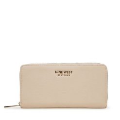 Portfel Nine West. Brązowe portfele damskie Nine West, bez wzorów. Za 79.99 zł.