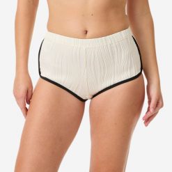 Dół kostiumu kąpielowego damski Decathlon Caro Bonbon. Białe bikini damskie Decathlon, bez wzorów. Za 69.99 zł.