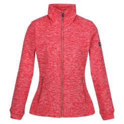 Bluza Polarowa Damska Melanżowy Pełen Suwak Azaelia. Czerwone bluzy z kapturem damskie Regatta, na zimę, xs, z materiału. Za 43.99 zł.