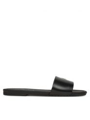 Calvin Klein Jeans Klapki Flat Sandal Slide Mg YW0YW01697 Czarny. Czarne klapki damskie Calvin Klein Jeans, bez wzorów, z jeansu, bez obcasa. Za 209.99 zł.